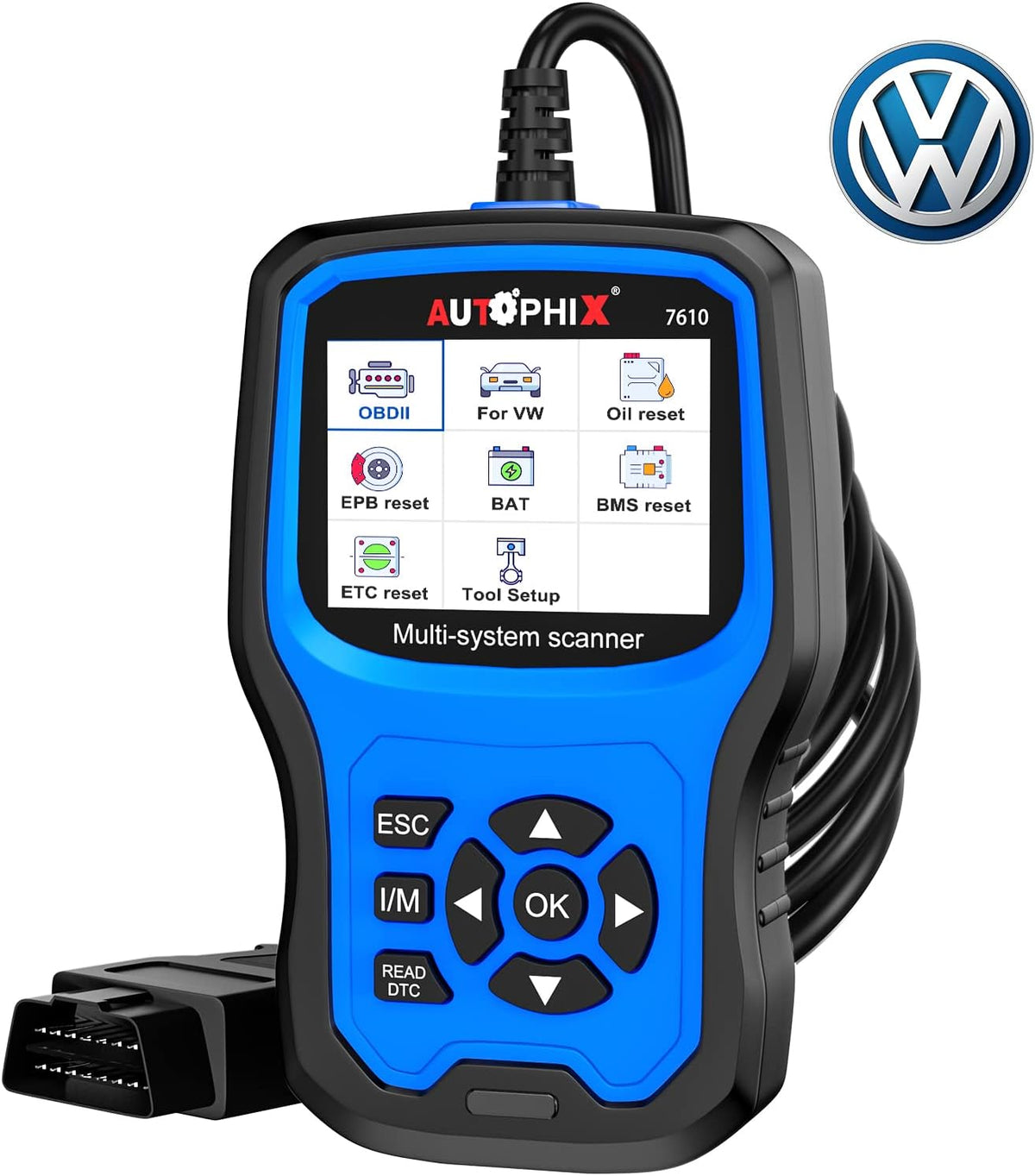 Full Systems OBD2 Scanner Code Reader for VAG After 1996 U12566