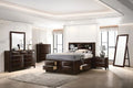 Bedroom Set with Bookcase Headboard T78008