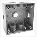 2-Gang 7.5 Outlet Box Rectangular Gray A390101