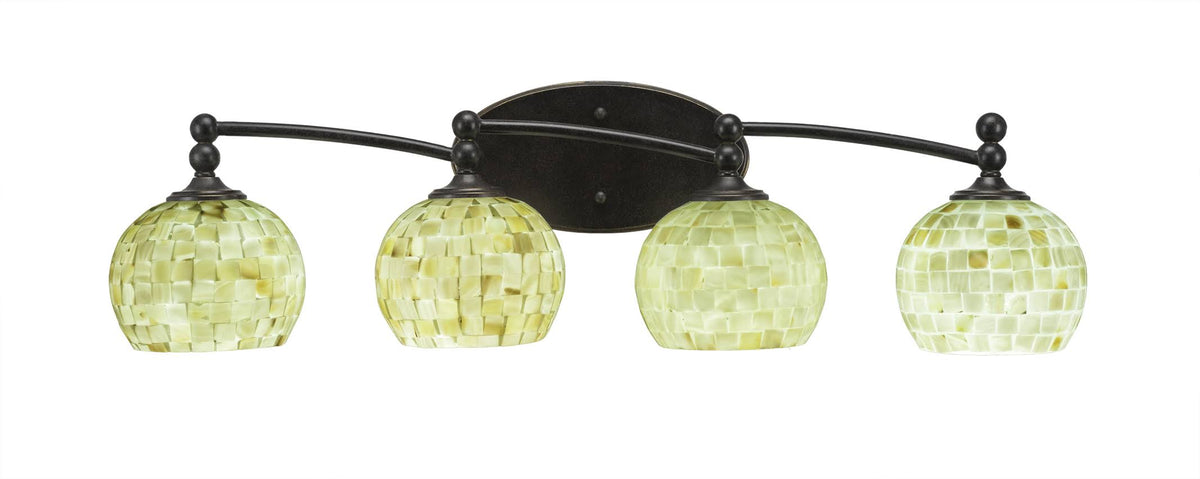 4 Light Bath Bar with Glass, Dark Granite Y34110