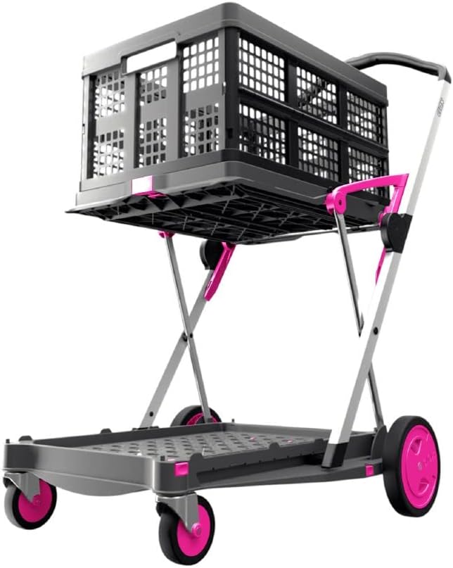 Collapsible Cart with Storage Crate (Red) I691