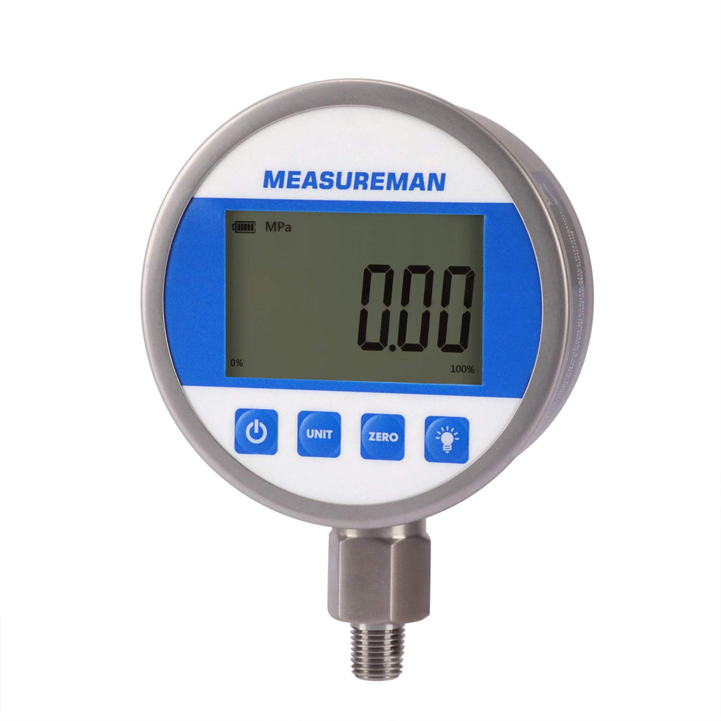 Digital Pressure Gauge 0-10000psi/bar, 1/4NPT, Stainless Steel Case R3603