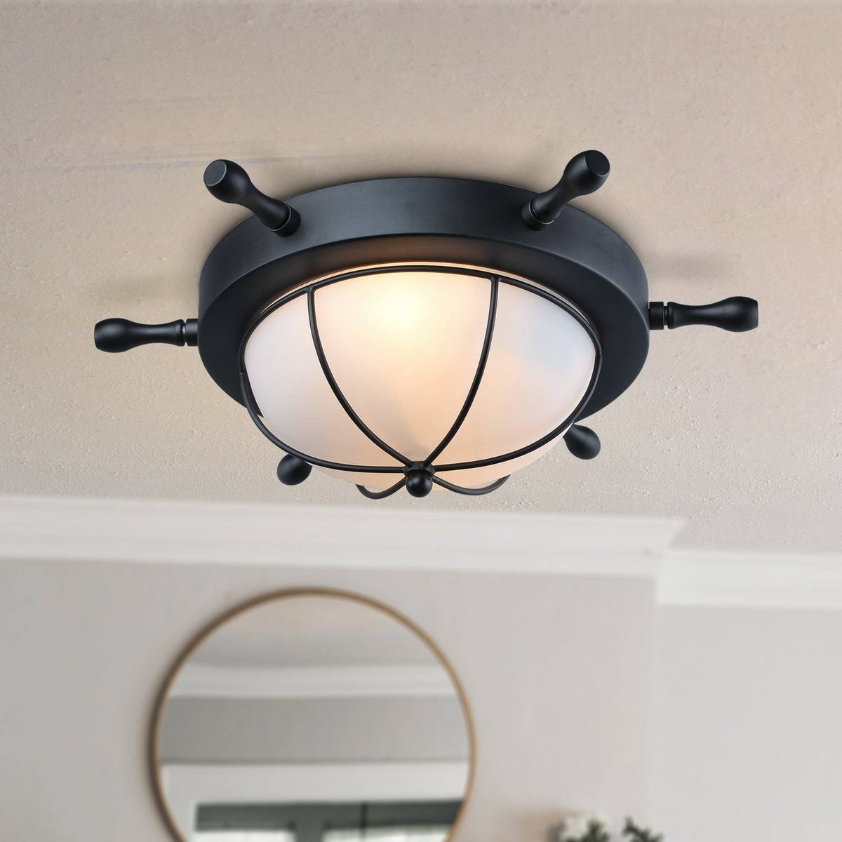 Nautical Flush Mount Ceiling Light H6128