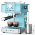 Espresso Machine with Milk Frother, 15 Bar Pump, 1.5L Removable Water Tank, Retro Red, 1350 W C61677