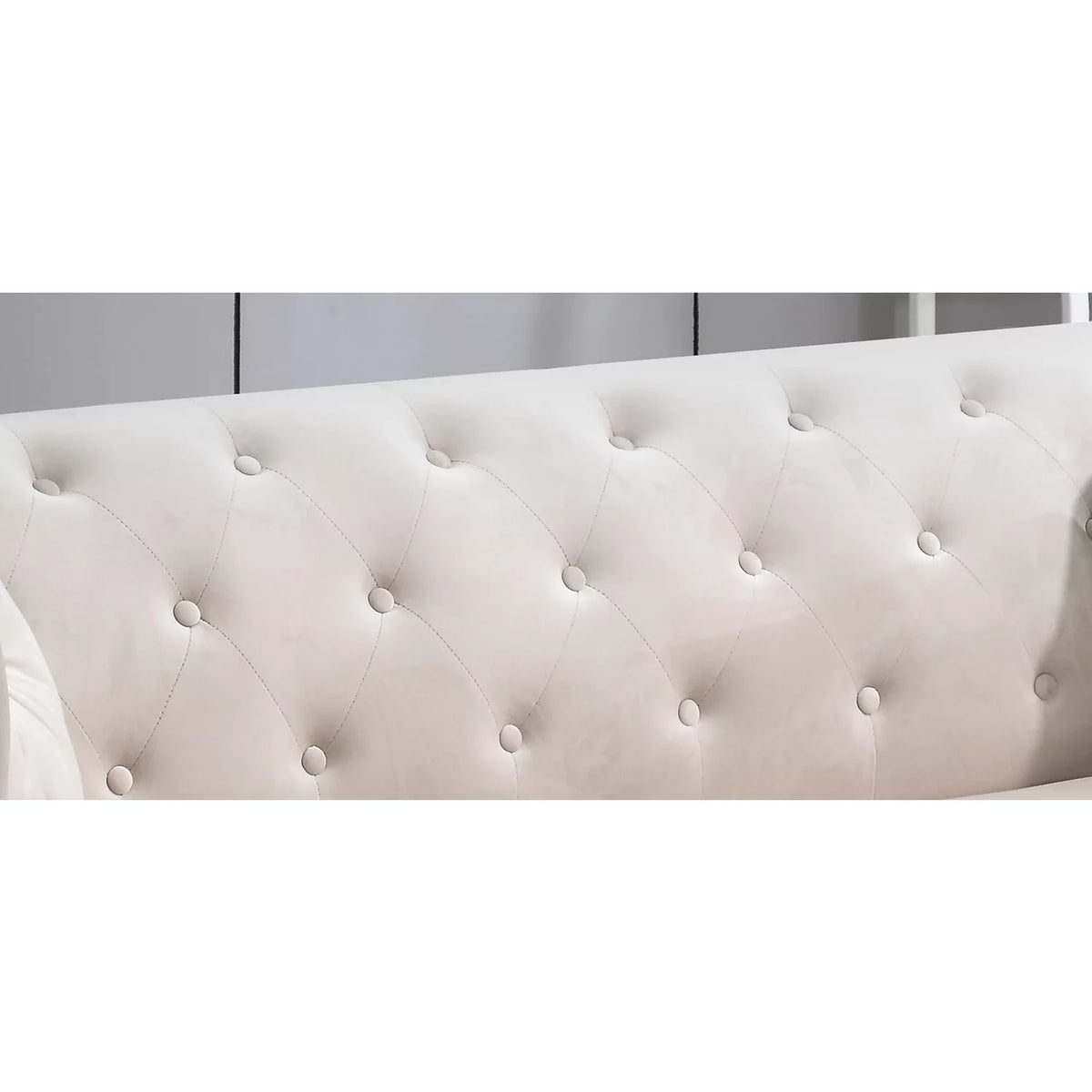 Ivory Sofa Chaise L985
