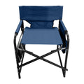 Folding Directors Chair with Side Table & Pockets, Blue X85503