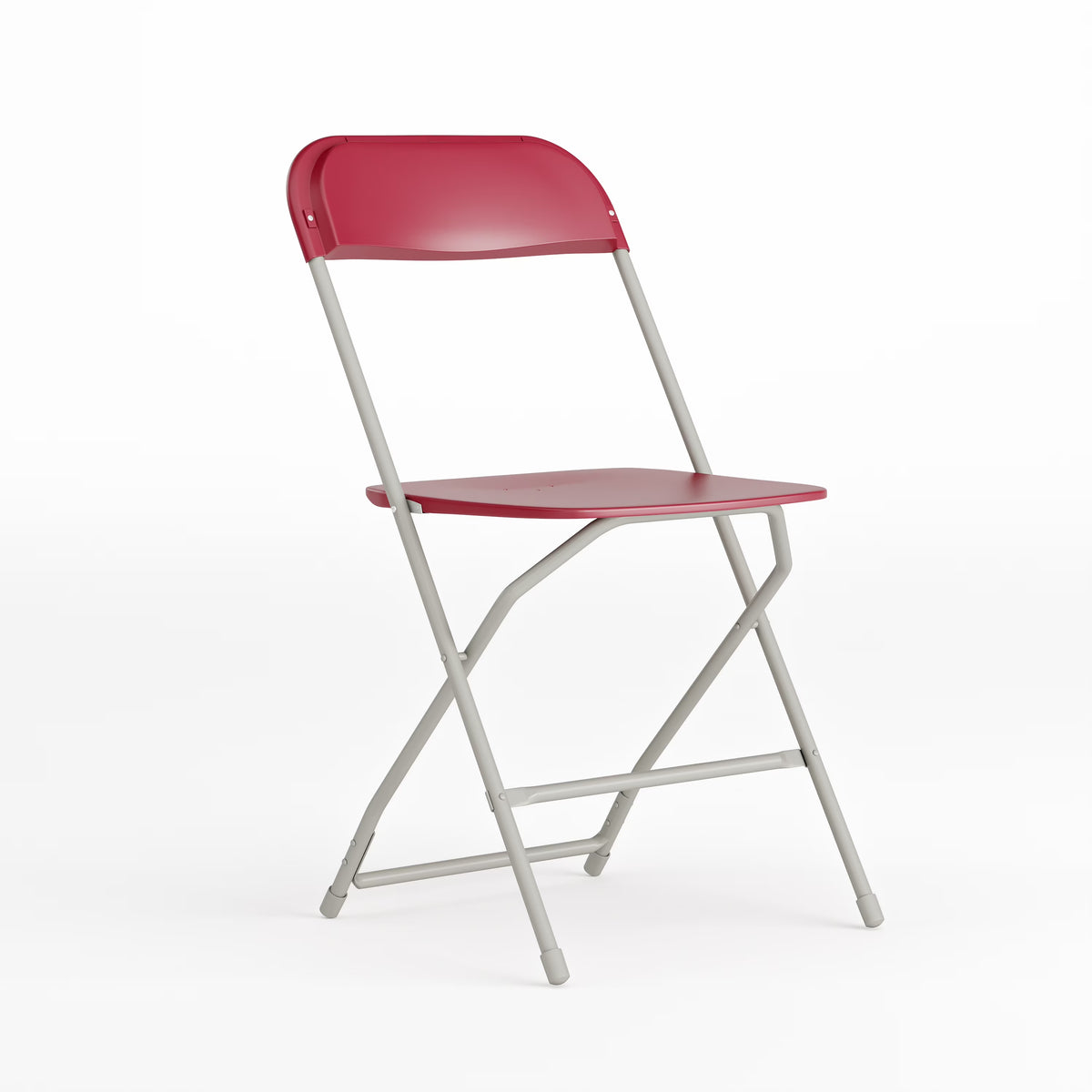 Red Plastic Folding Chair J192