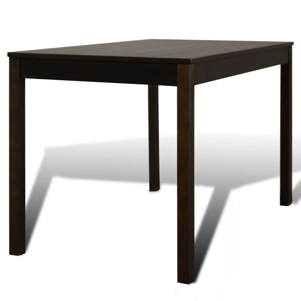 Wooden Dining Table with 4 Chairs Brown C59345