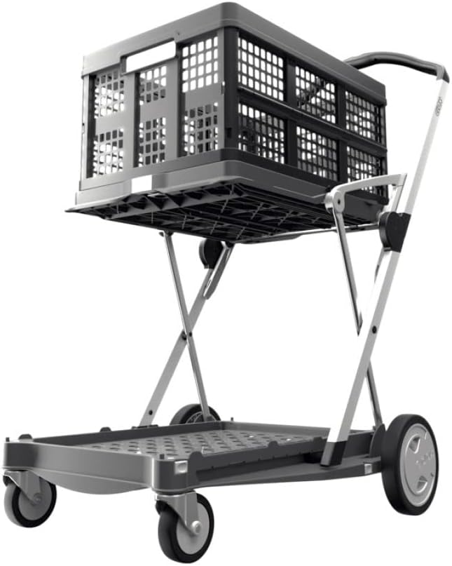 Collapsible Cart with Storage Crate (Red) I691