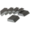 Aluminum Oxide Angled Sanding Sponges Coarse Grade 6 Pack G191