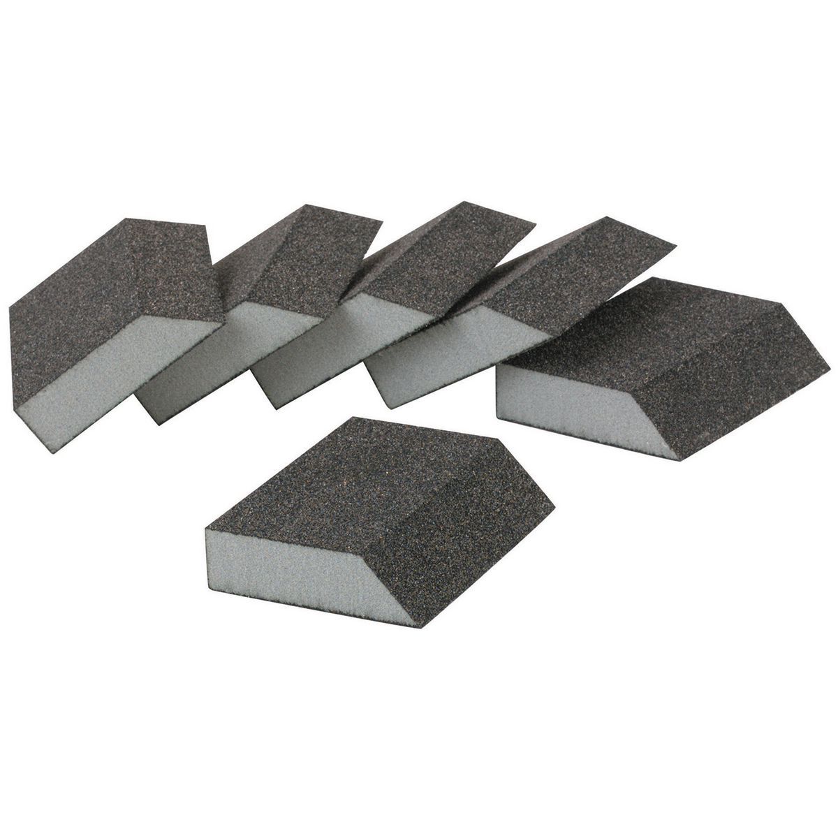 Aluminum Oxide Angled Sanding Sponges Coarse Grade 6 Pack G191