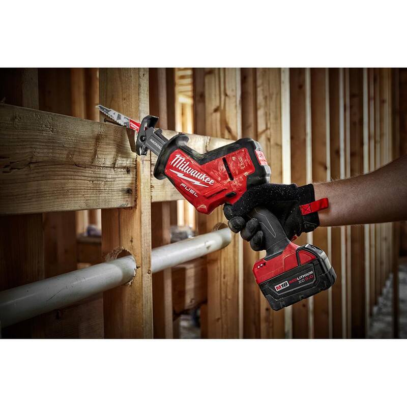 18V Lithium-Ion Brushless Cordless Reciprocating Saw & Caulk Gun with Two 6.0Ah Batteries H951