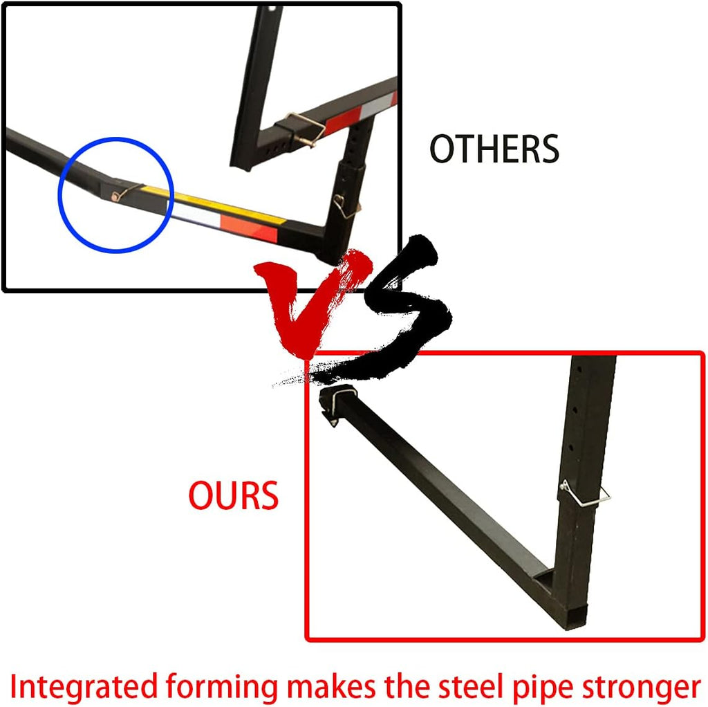 2 IN 1 Foldable Pick Up Truck Bed Hitch Extender Extension Rack Pack of 2 B738
