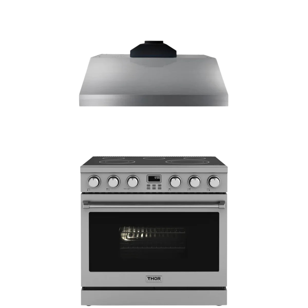 36 Electric Range and Range Hood Y258