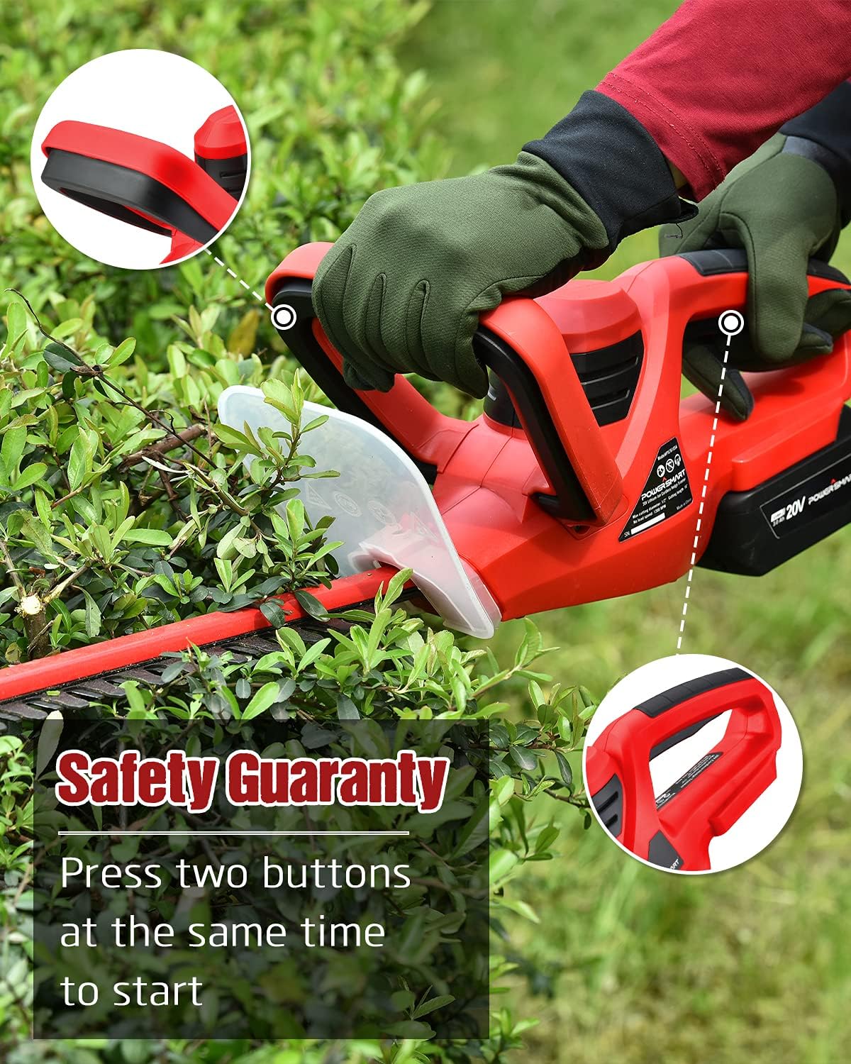 Cordless Hedge Trimmer with 16-Inch Blade L86028