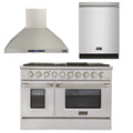 48 in. Natural Gas Range, Range Hood & Dishwasher U3913