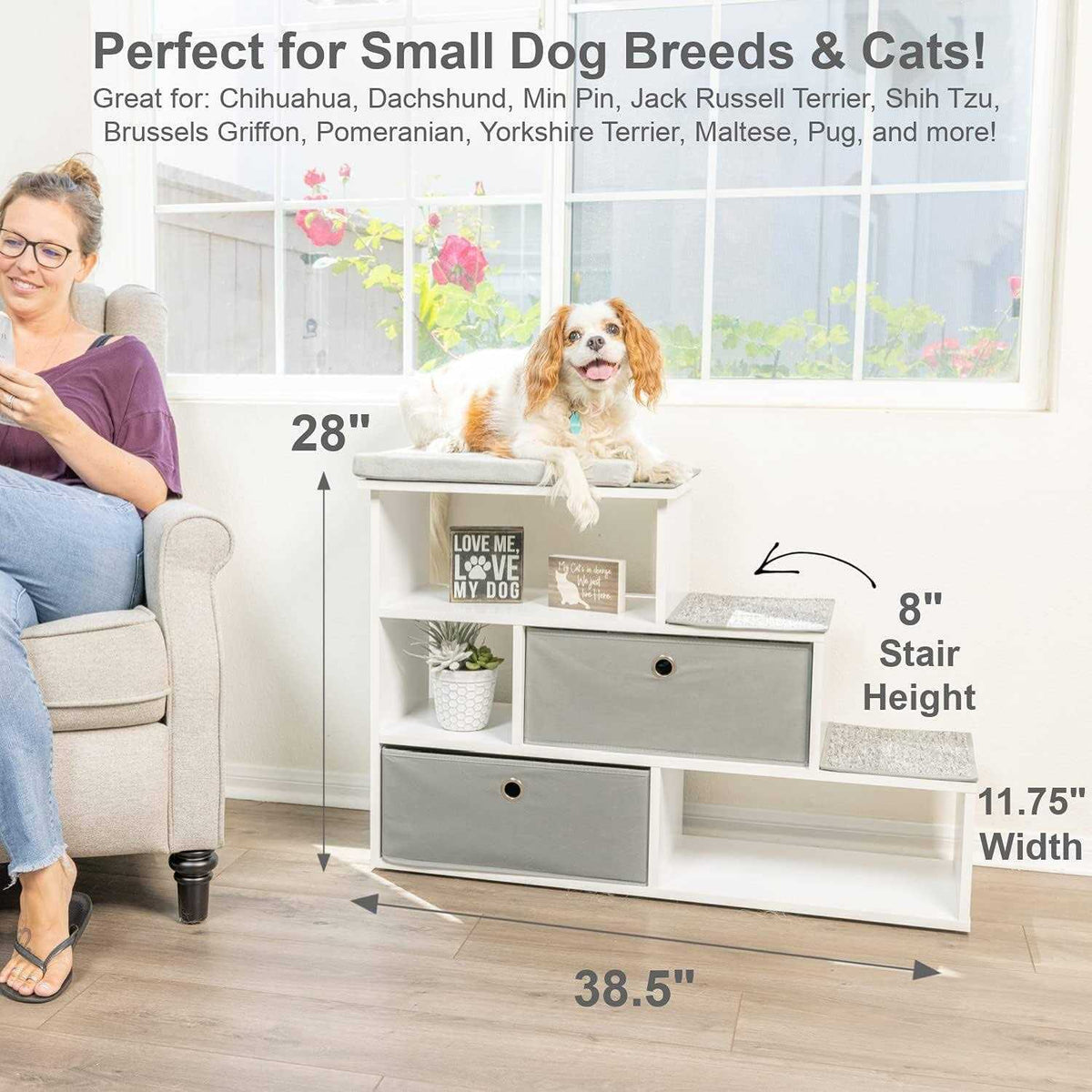 Pet Step Window Perch Bookshelf S97579