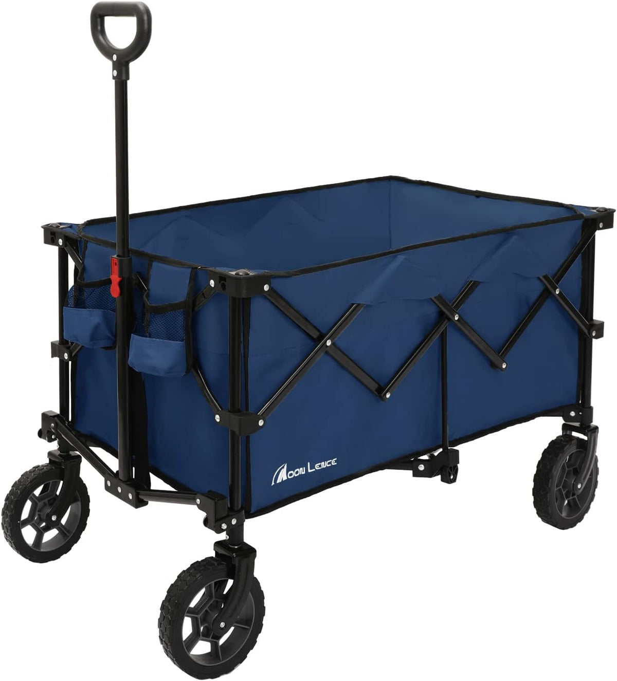 Collapsible Wagon Cart Heavy Duty Folding Portable Hand Cart with Universal Wheels W949181