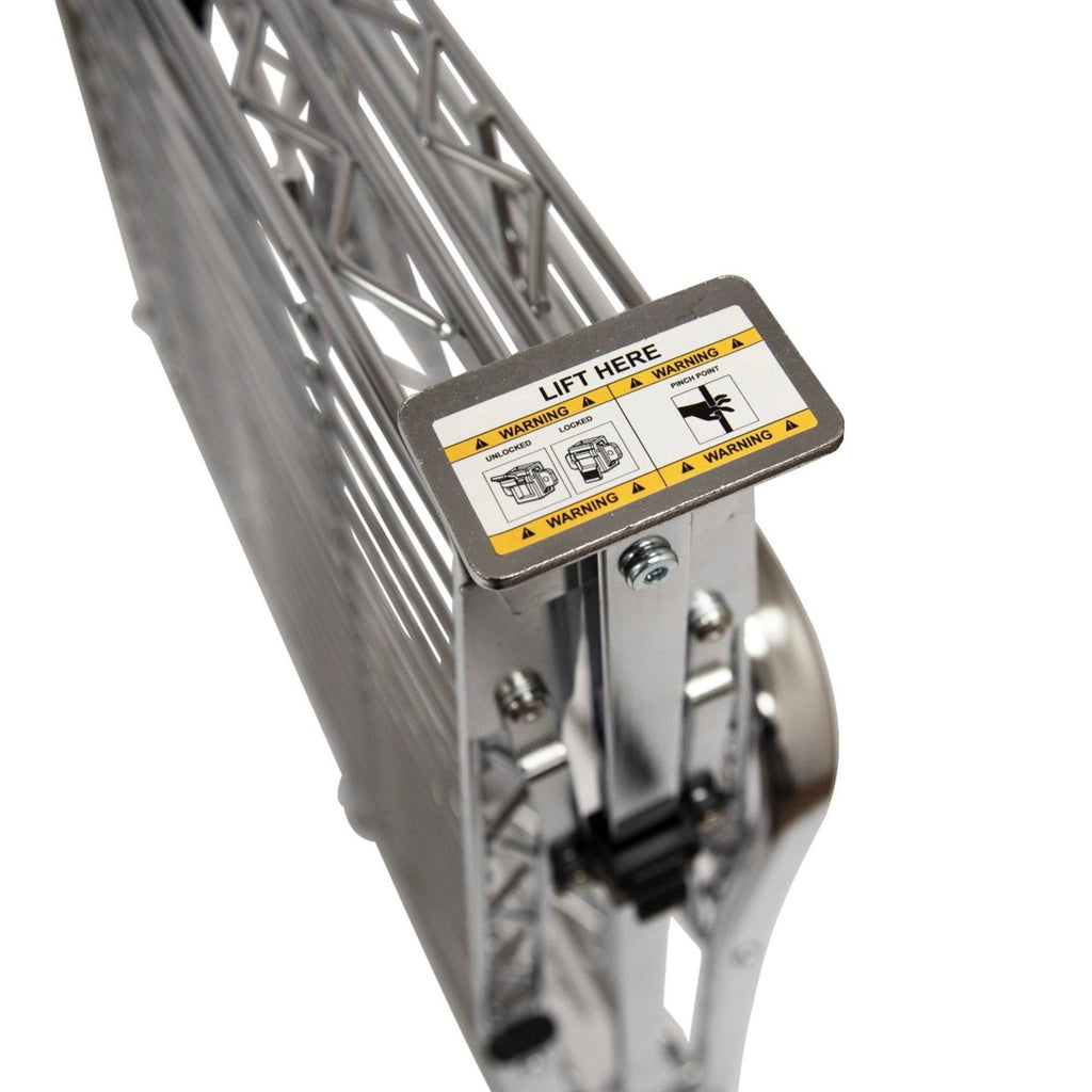 Two Shelf Collapsible Wire Utility Cart S7107