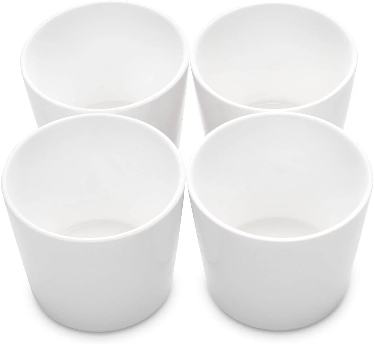 4 Piece White Ceramic Planter Pots M936547