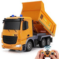 Remote Control Dump Truck Toy with Blue Warning Lights I5518