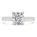 14K White Gold Diamond Solitaire Engagement Ring I408109