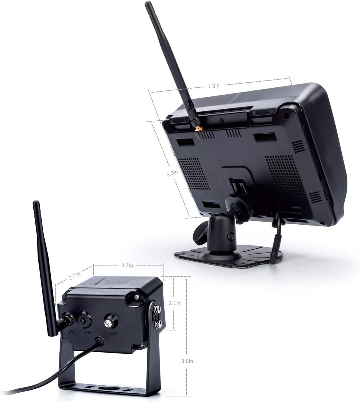 7" Wireless Backup Camera System A846