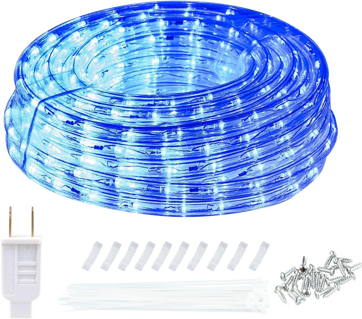Warm White 98.4ft Outdoor LED Rope Lights Y919
