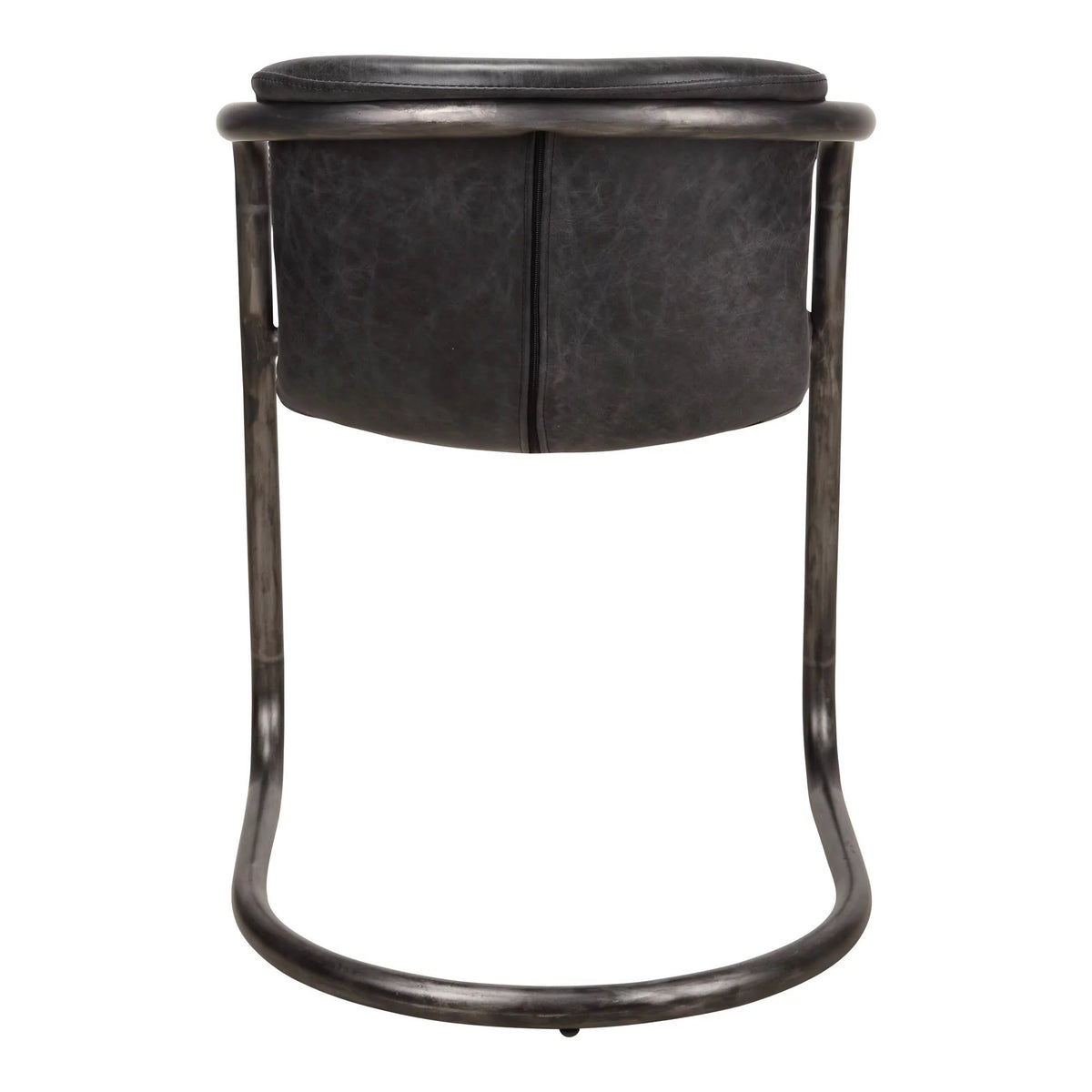 Onyx Black Leather Dining Chair Set Of Two E53457