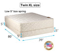 Twin XL Double-Sided Mattress and Box Spring Set W199