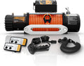 12V 13000-lb Load Capacity Electric Truck Winch Kit Synthetic Rope Waterproof Off Road Winch U458