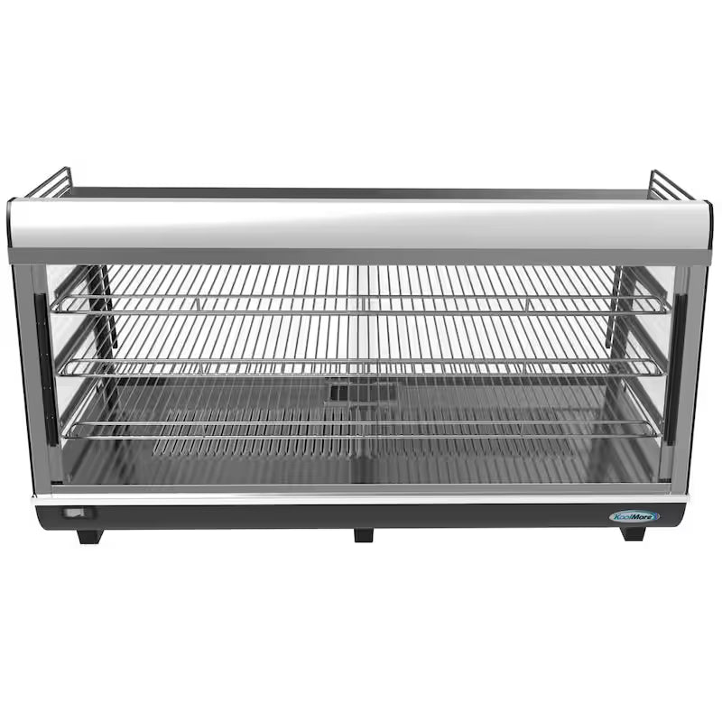 6.5 cu. Ft. 3 Shelf Stainless Steel Food Warmer Display Case V973