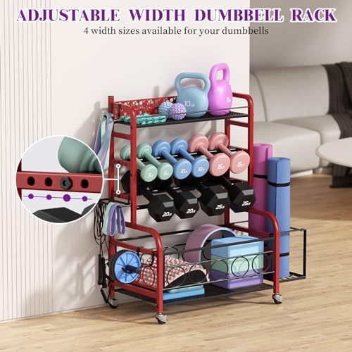 Dumbbell Rack with Wheels N166707