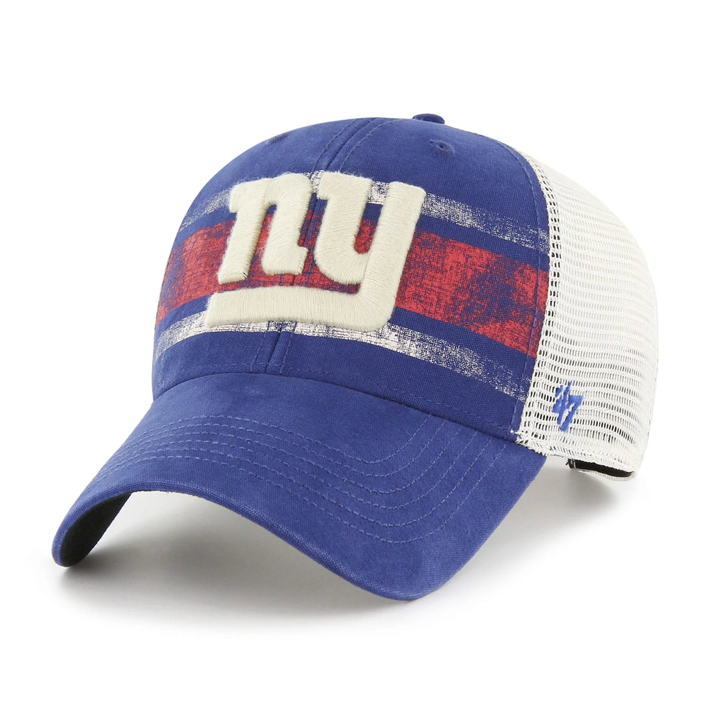 Men's Royal White Trucker Snapback Hat S964