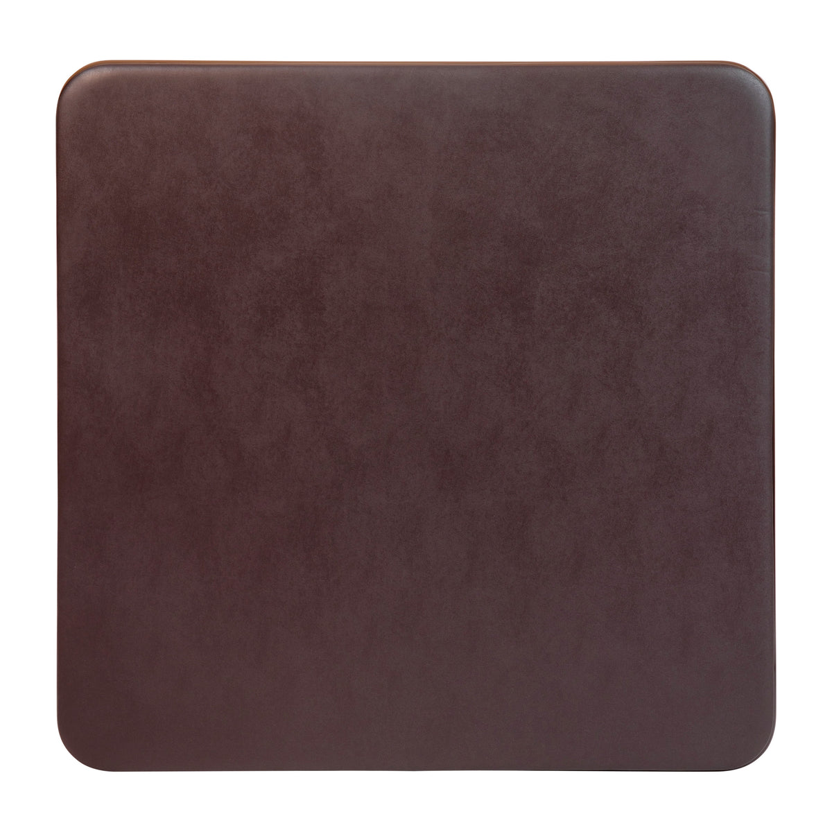 Brown Foldable Card Table with Vinyl Table Top Q755120
