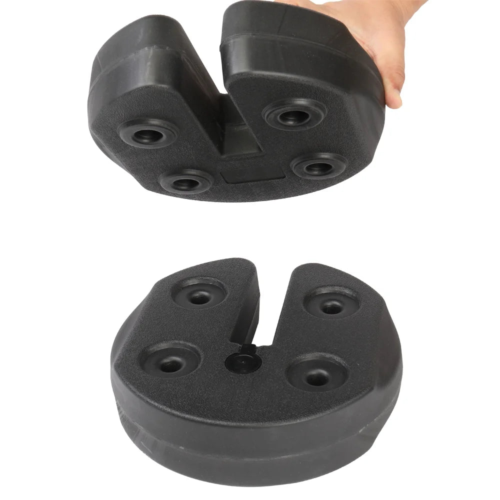 4pcs Tent Shade Canopy Water Fillable Weight Plates Black P4640