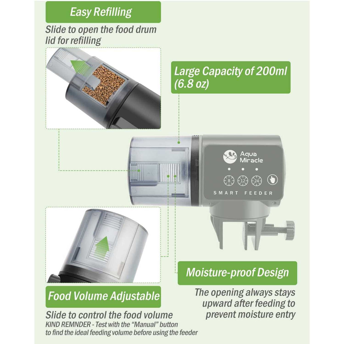 Automatic Fish Feeder with Timer J338