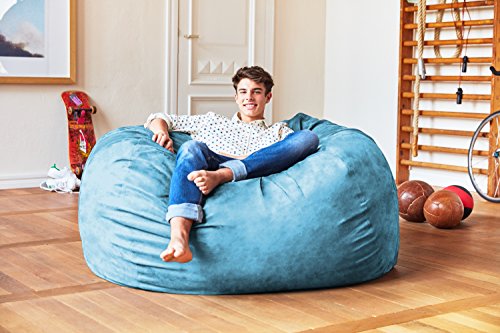 Dark Grey 7ft Microsuede Bean Bag Chair J432444