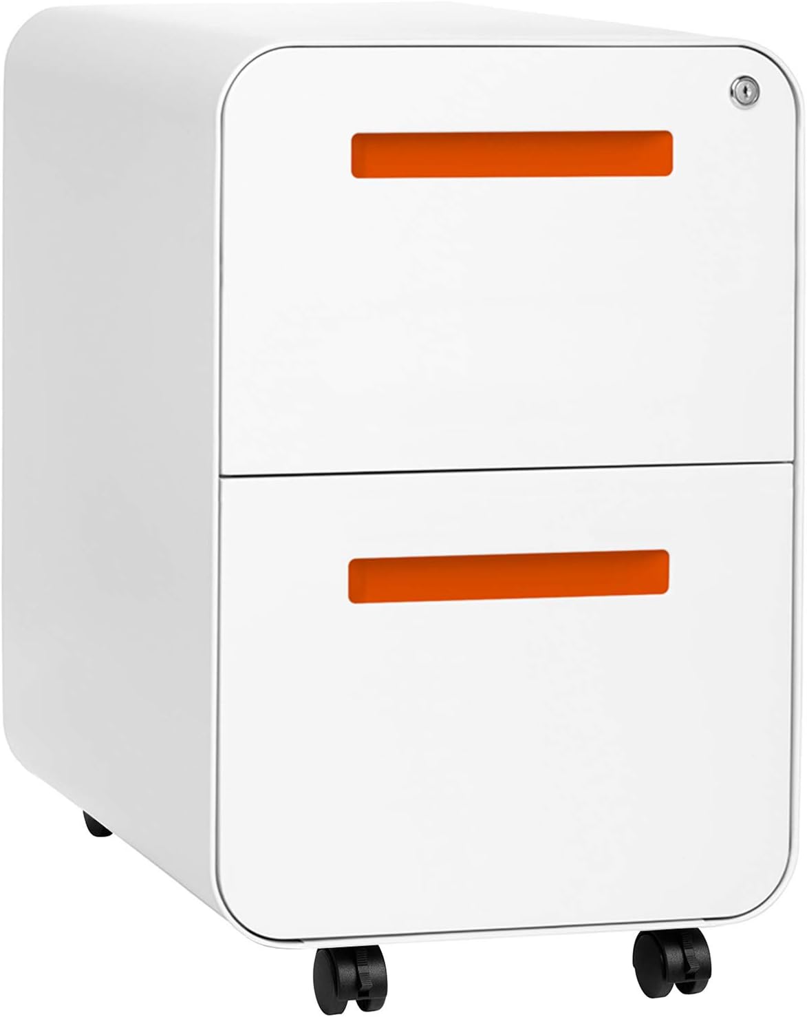 Black 2-Drawer Mobile File Cabinet G903379