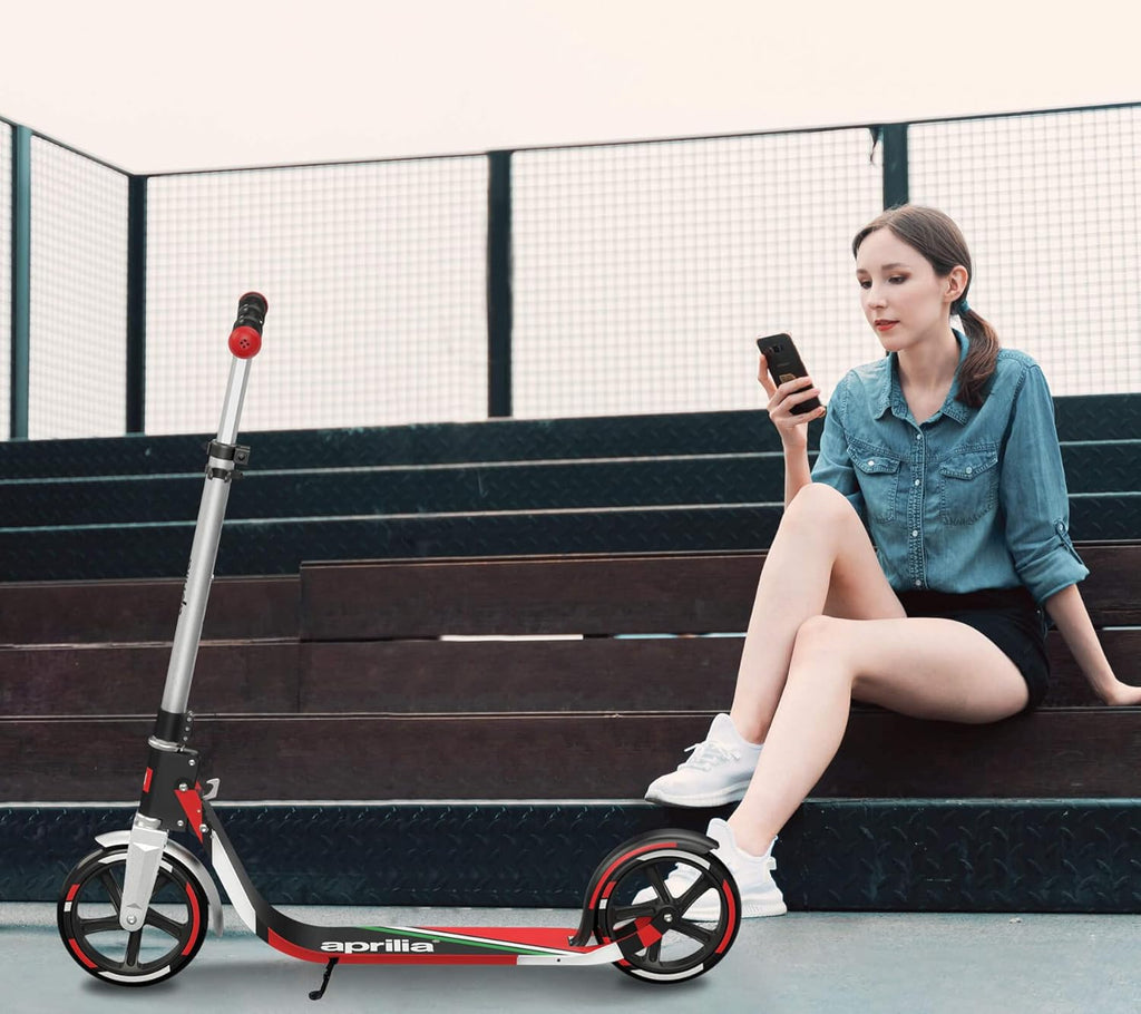 Foldable Kick Scooter with Big Wheel, 4 Level Height Adjustable C27954