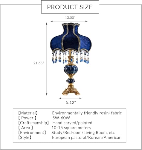 Fabric Lampshade Antique Varnished Resin Table Lamp K81985