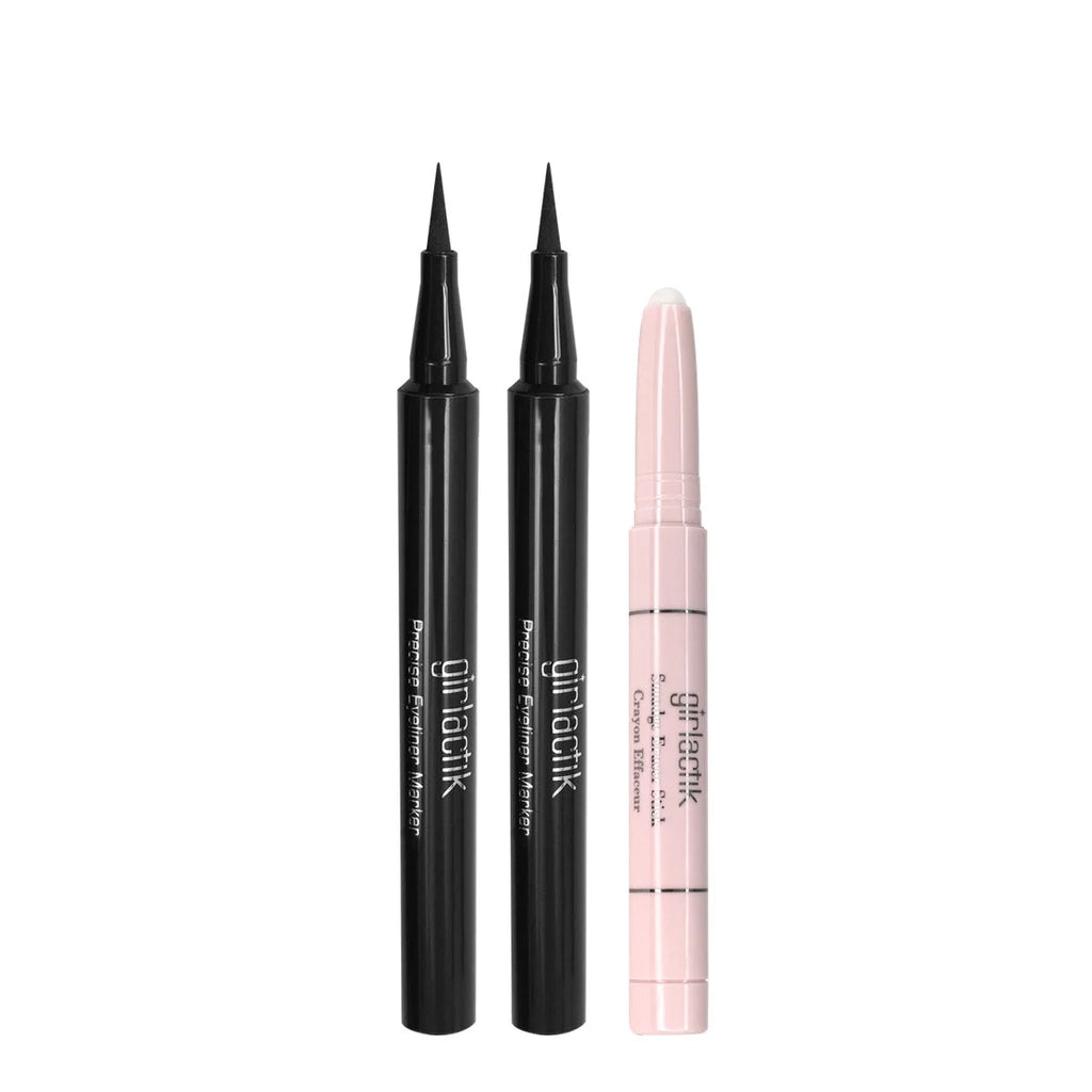 Precision Eyeliner Marker Duo with Smudge Eraser Stick K933