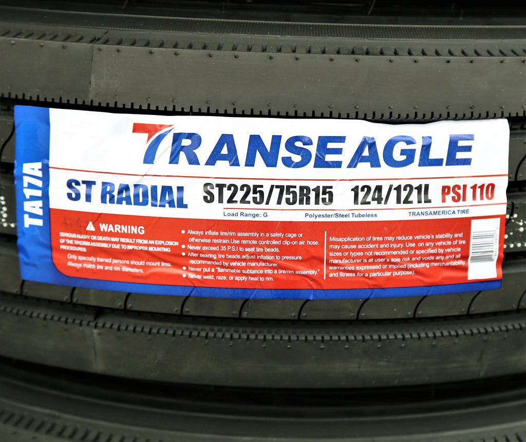 All Steel Trailer Tire ST225/75R15 14PLY G7635
