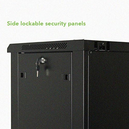 9U Wall-Mount Network Cabinet Enclosure with Glass Front Door J20855