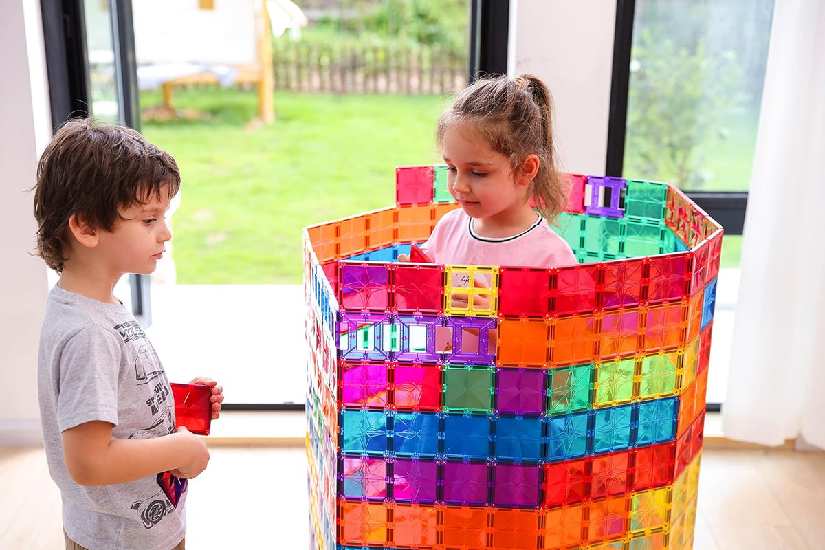 110PCS Magnetic Building Blocks with Storage Bag E379520