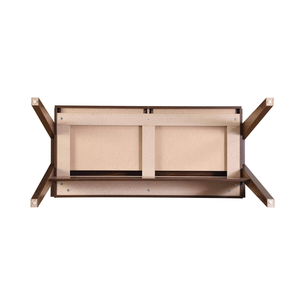 Walnut Writing Desk with Outlet I730834