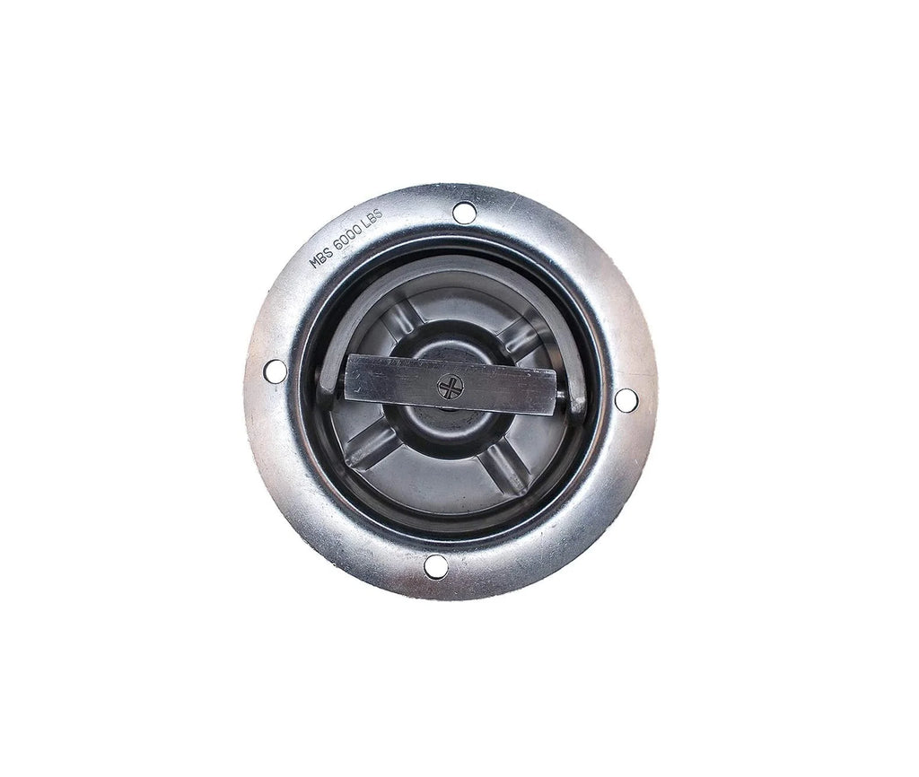 Rotated Floor Mount Round Tie-Down D Ring 2-Pack P75455