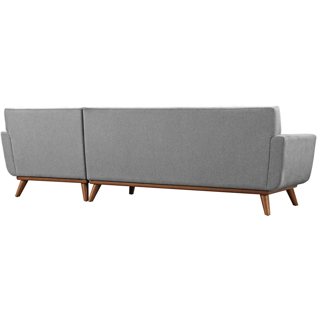 Right-Facing Grey Fabric Sectional Sofa M877602