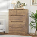 White 5 Drawer Wood Dresser V3627