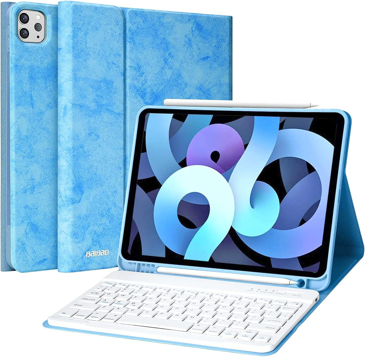 Blue Detachable Wireless Bluetooth Keyboard Case for iPad Pro 11 Inch B7889